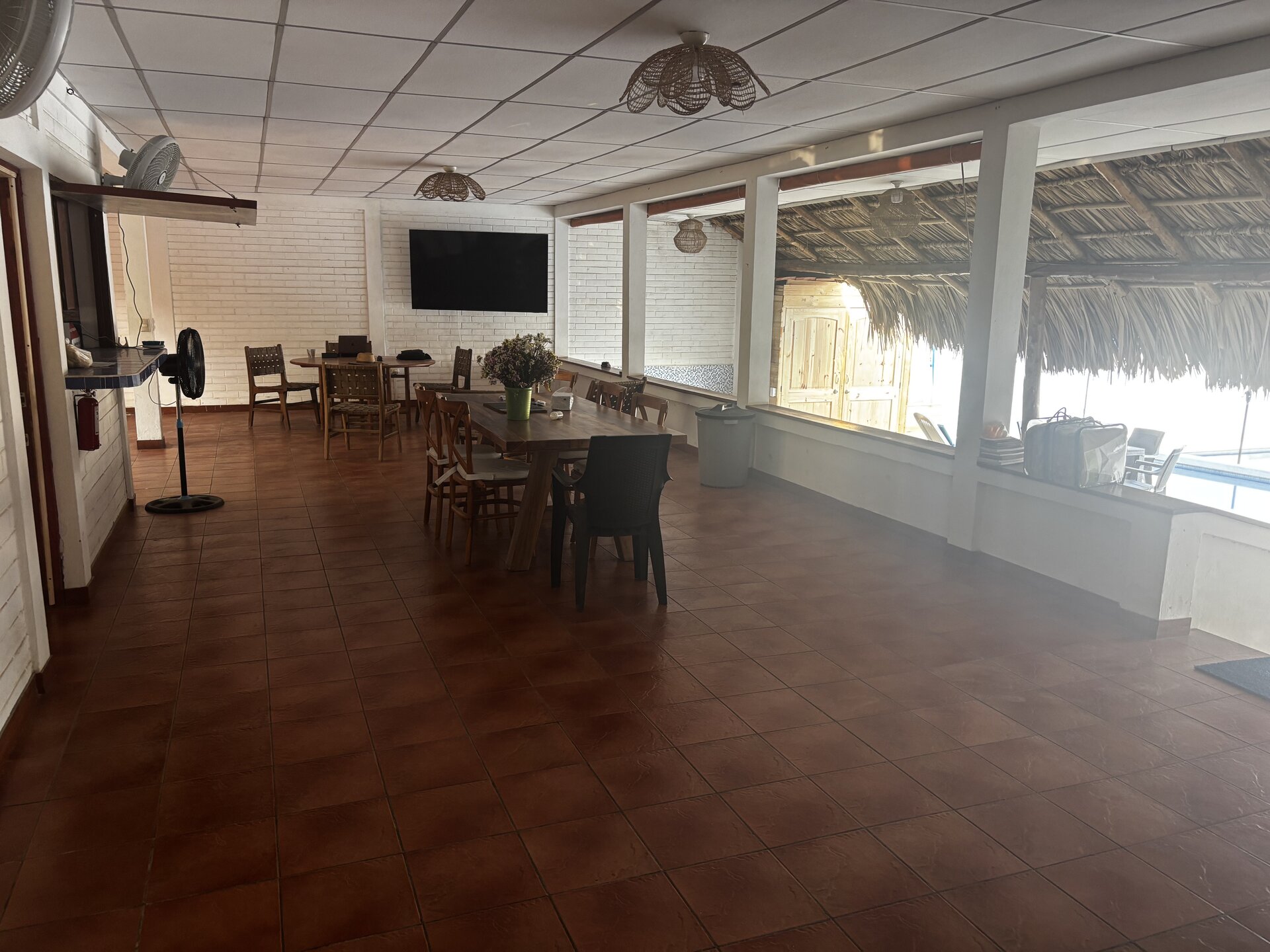 Spacious Indoor Dining Room and Living Area – Oceanfrontsunsetvilla, La Libertad El Salvador